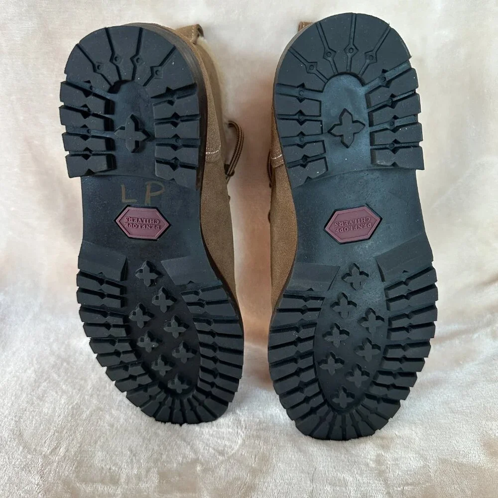 NWOT Penelope Chilvers Alto Shearling Lined Boots in Peat Women's US 8 EU 39 - Picture 4 of 9